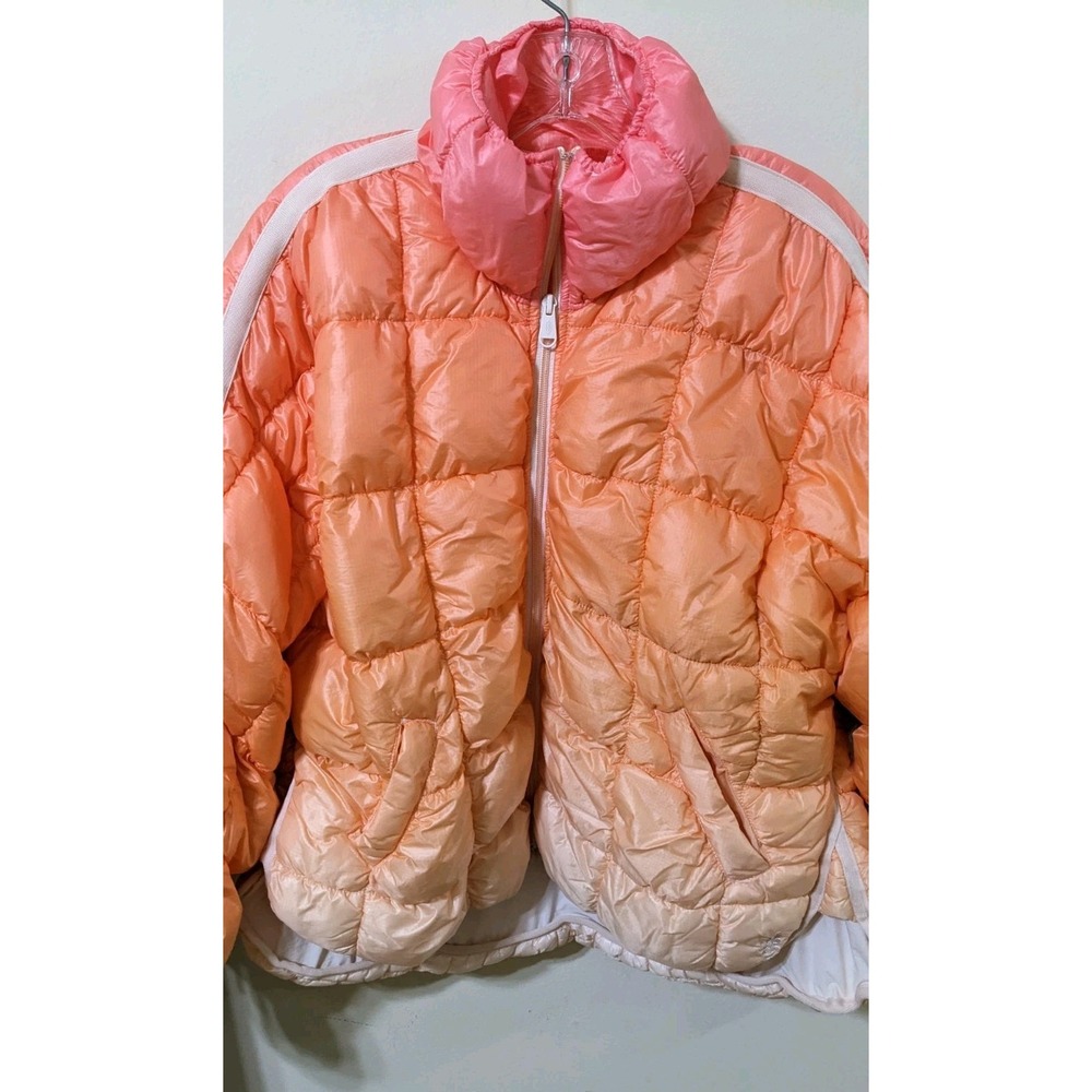 Free People Movement Scrunchy Glossy Pippa‎ Puffer Just Peachy Ombre Size XS - Picture 6 of 10